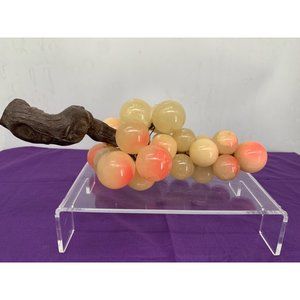 Alabaster Natural Stone Mid Century Modern Grapes Large